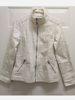 PrAna Kiana Denim Jacket Medium Organic Cotton Soft Stretch Outdoors Gorpcore